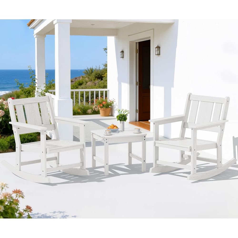 Outdoor Furniture Ofo - Set Kursi Goyang Luar Ruangan isi