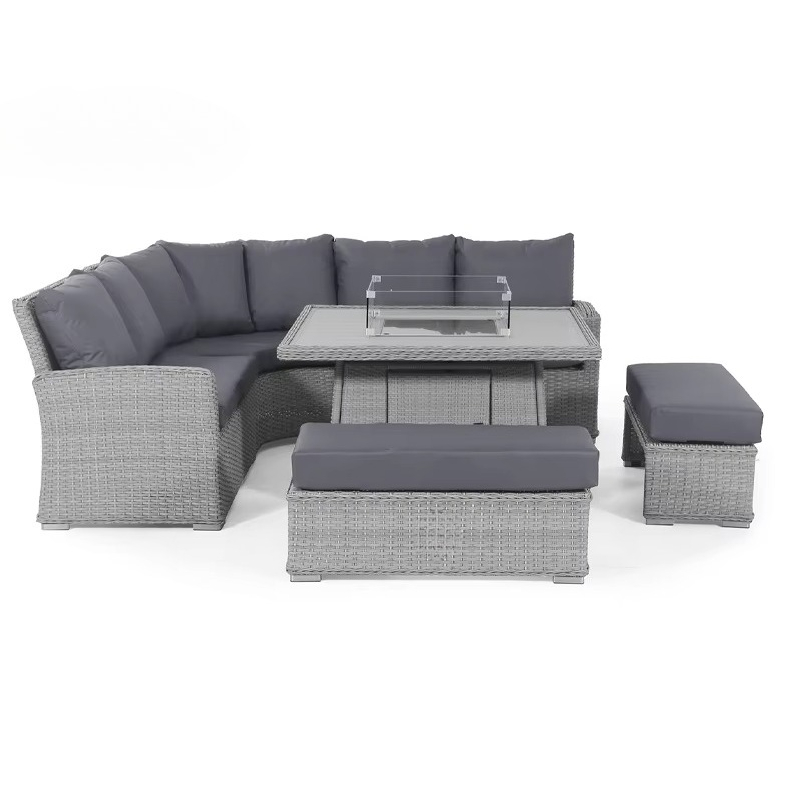 Outdoor Furniture Fire Pit - Set Sofa Patio Taman Tahan Air