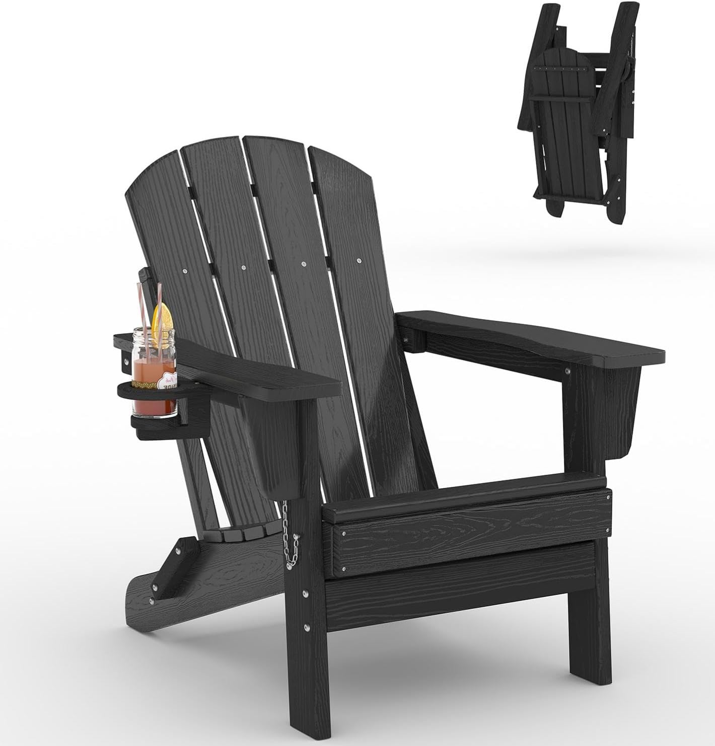 Outdoor Furniture Fire Pit - Kursi Lipat Adirondack Plastik HDPE untuk