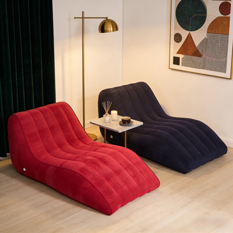 Outdoor Furniture Types - Sofa Tiup Santai Tebal Berbahan Plush,