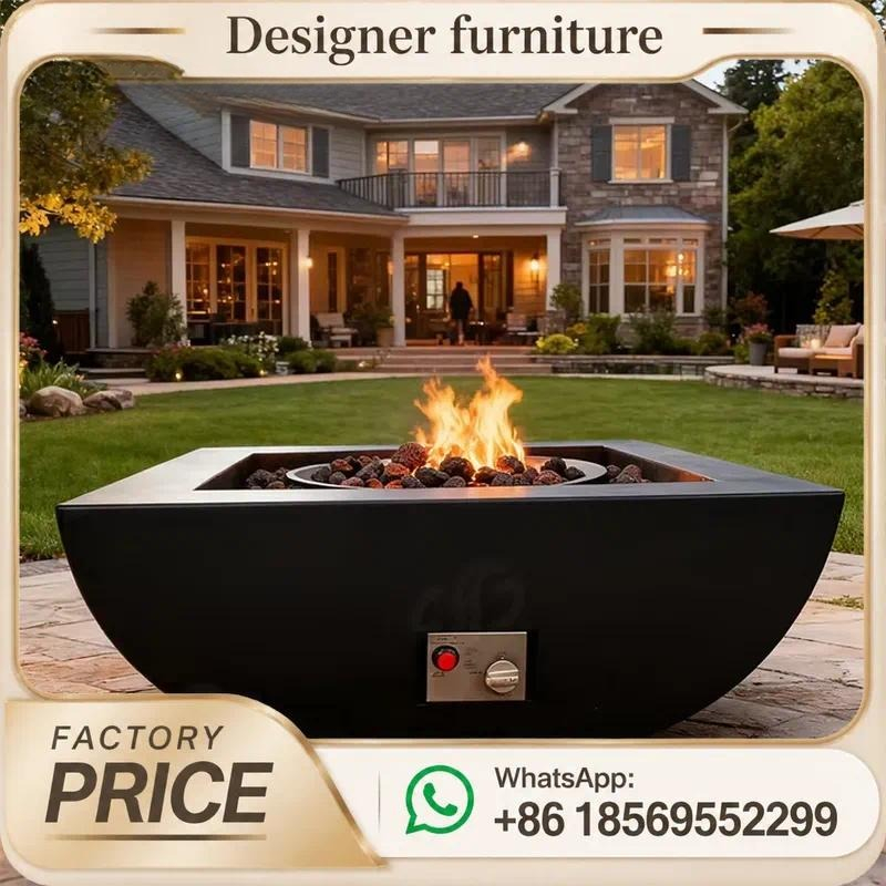 Outdoor Furniture Fire Pit - Meja Api Gas Luar Ruangan Kustom