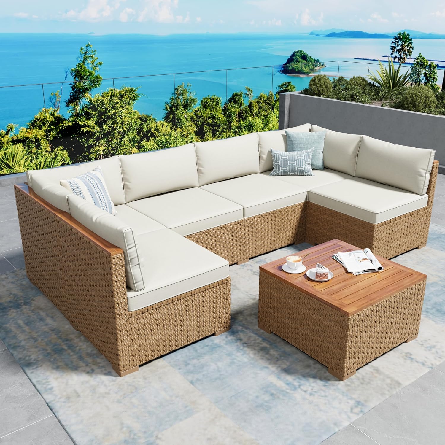 Outdoor Furniture Ofo - Set Furnitur Patio Anyaman Sunshine Valley,