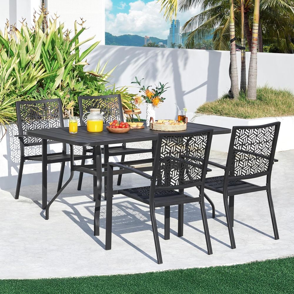 Set Kursi Makan Teras Luar Rua - Outdoor Furniture Ofo ulasan dan harga