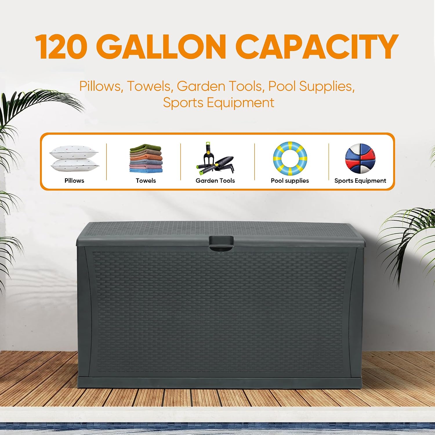 Kotak Penyimpanan Resin 100 Ga - Outdoor Furniture Ofo ulasan dan harga
