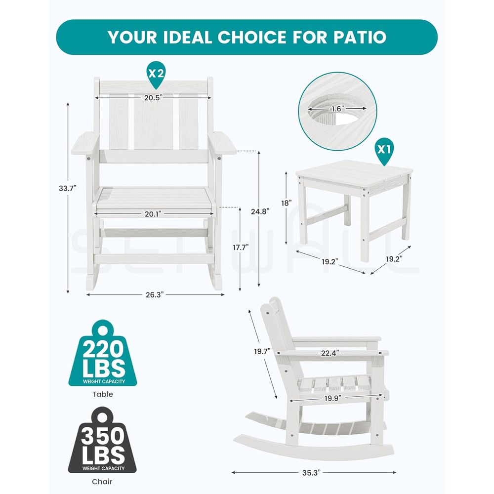 Set Kursi Goyang Luar Ruangan  - Outdoor Furniture Ofo ulasan dan harga