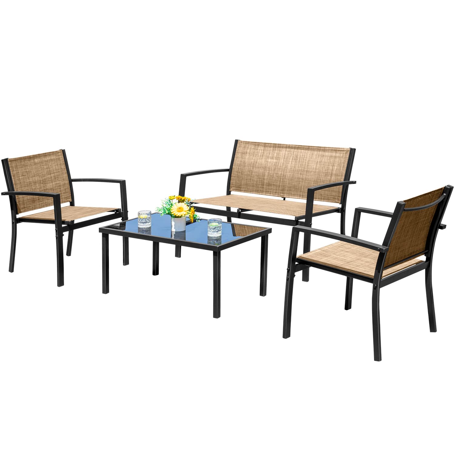 Set Furnitur Luar Ruangan 4 Bu - Outdoor Furniture Ofo ulasan dan harga