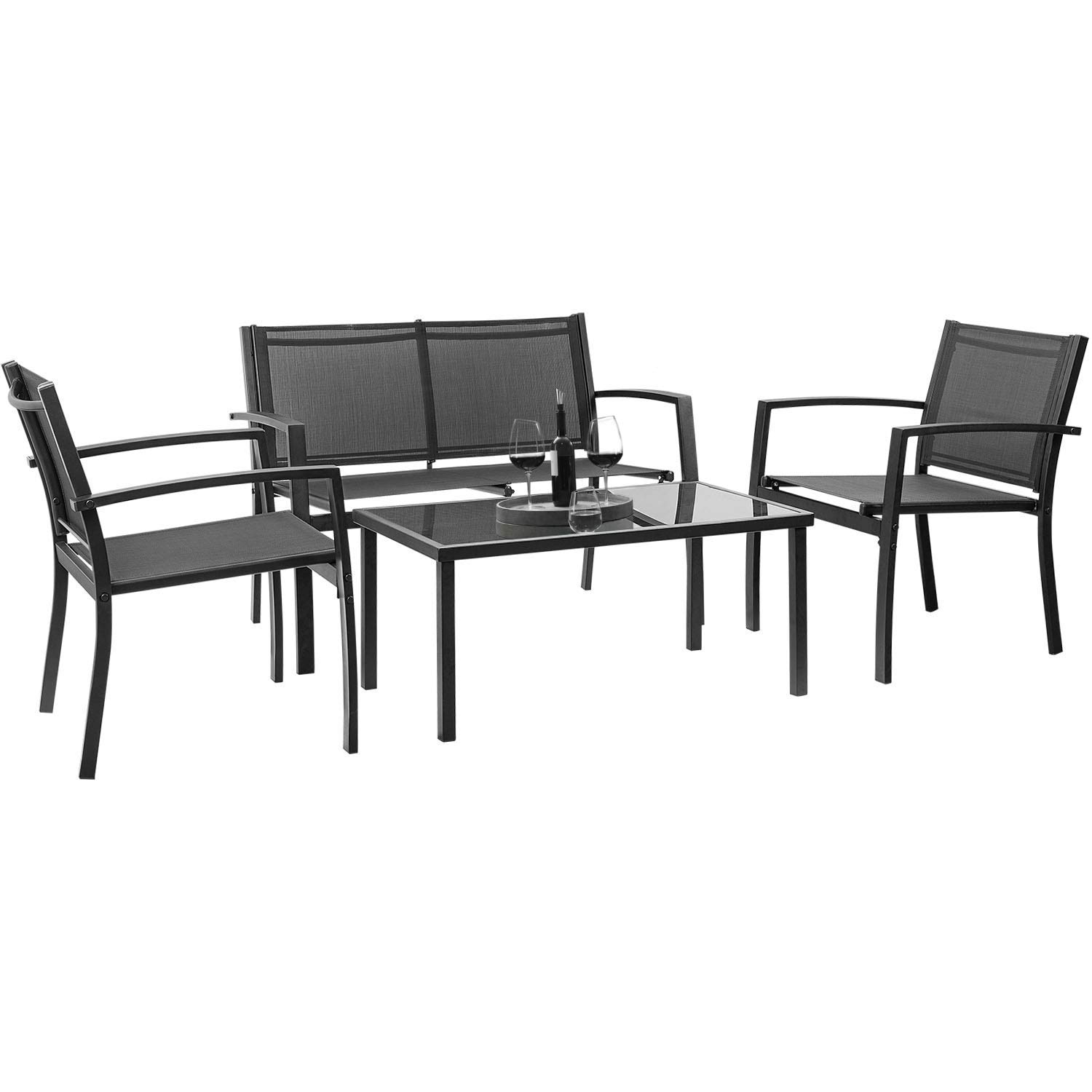 Set Furnitur Luar Ruangan 4 Bu - Outdoor Furniture Ofo ulasan dan harga