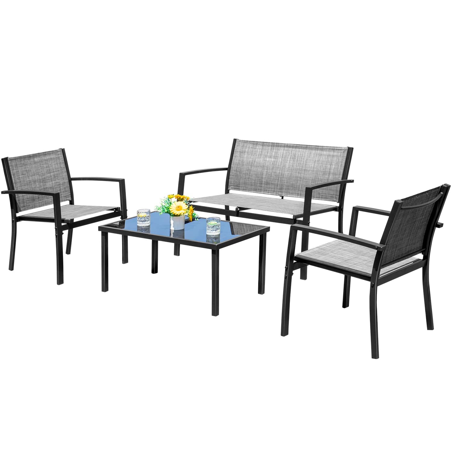 Set Furnitur Luar Ruangan 4 Bu - Outdoor Furniture Ofo ulasan dan harga