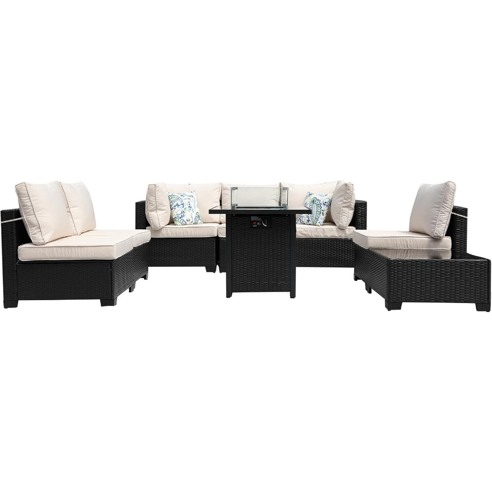 Set Sofa Seksional Luar Ruanga - Outdoor Furniture Fire Pit ulasan dan harga
