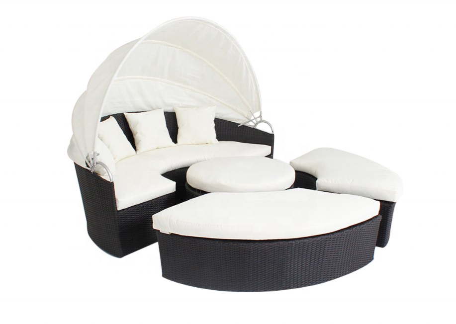 Set Sofa Rotan Bulat untuk Ter - Outdoor Daybed Furniture ulasan dan harga