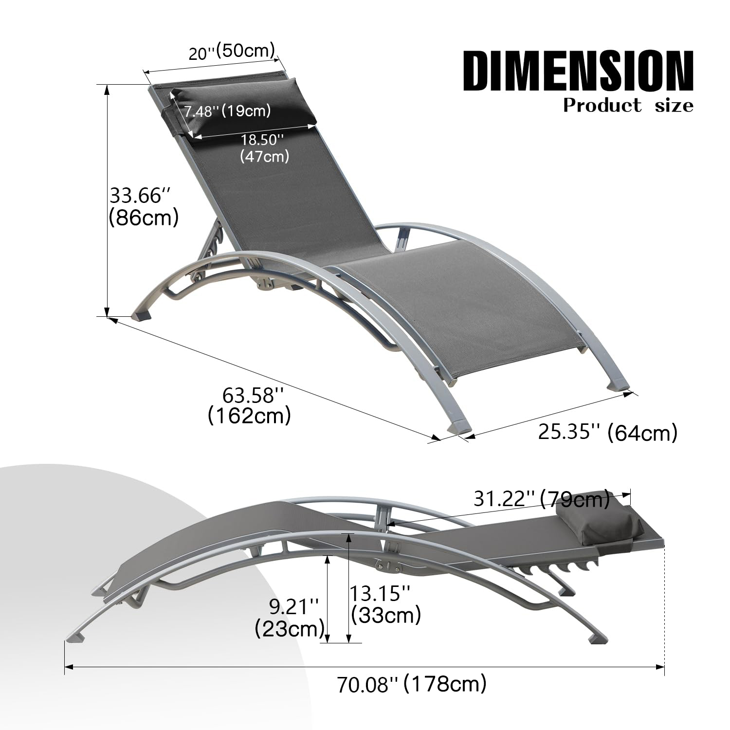 Set 2 Kursi Berjemur Luar Ruan - Deck Chair Lounger ulasan dan harga
