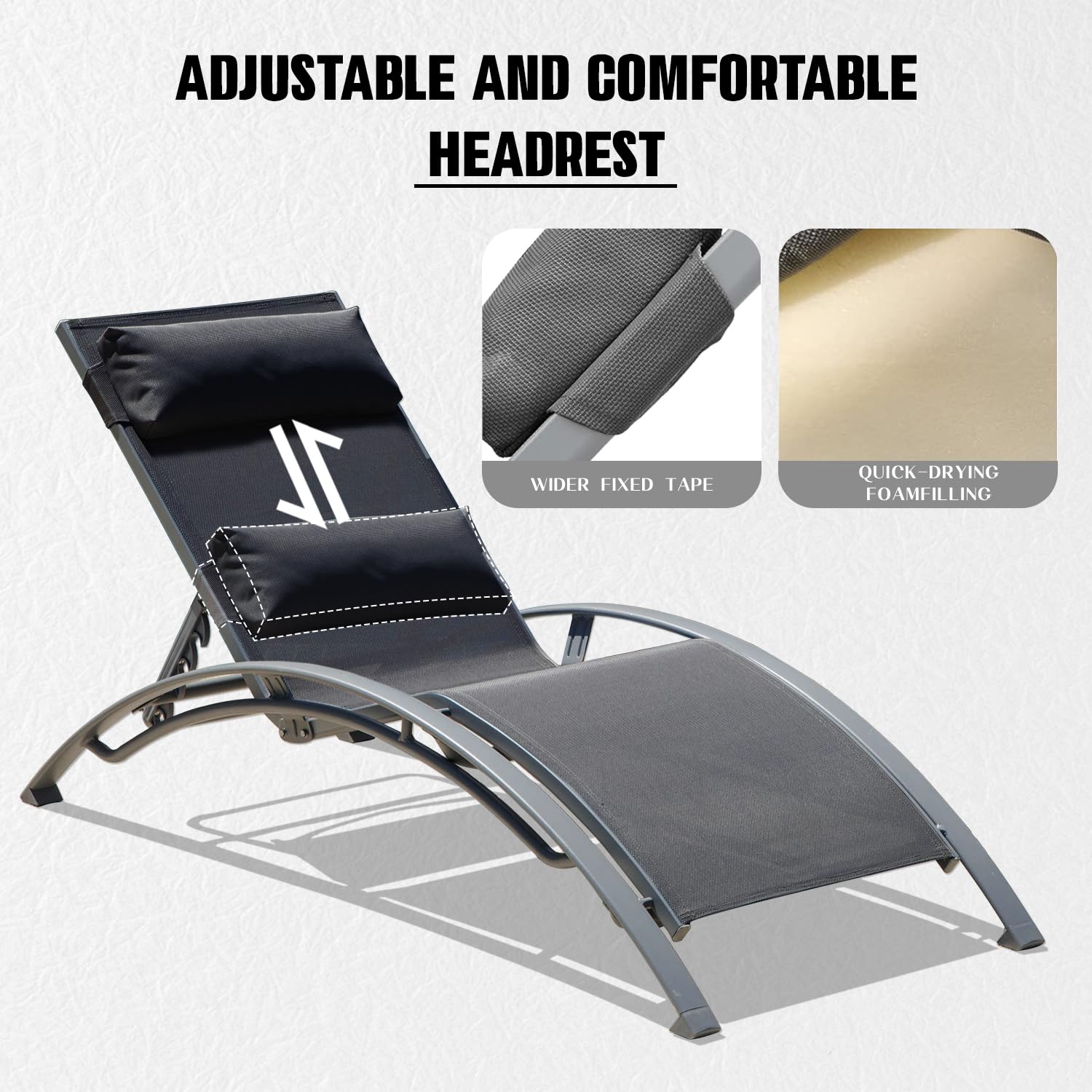 Set 2 Kursi Berjemur Luar Ruan - Deck Chair Lounger ulasan dan harga