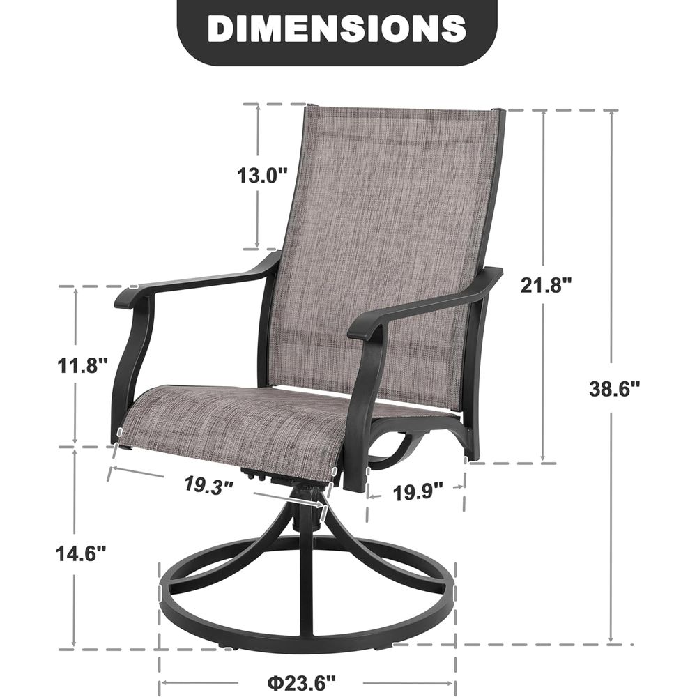 Set Kursi Patio Putar o 2, Kur - Outdoor Furniture Ofo ulasan dan harga