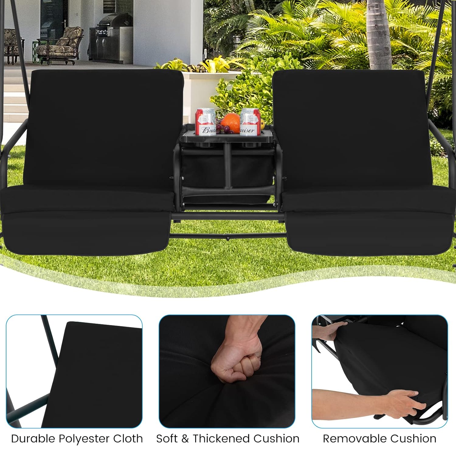 Ayunan Teras untuk 2 Orang, Ay - Outdoor Furniture Ofo ulasan dan harga