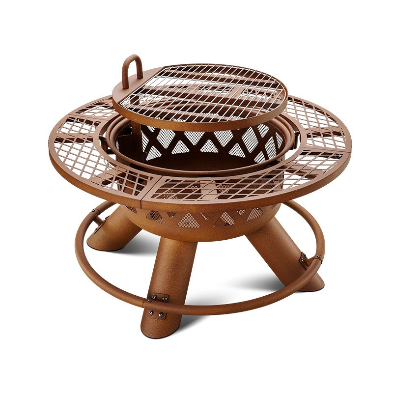 Set Pemanggang Barbekyu & Pera - Outdoor Furniture Fire Pit ulasan dan harga