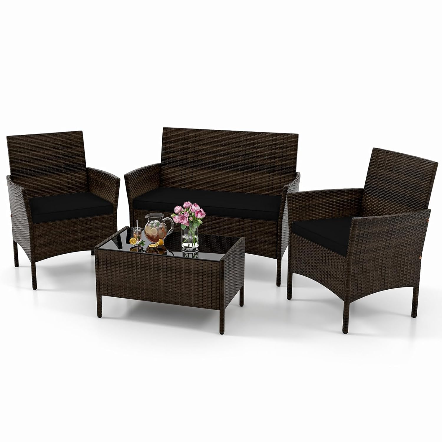 Set Furnitur Teras 4 Buah, Set - Outdoor Furniture Ofo ulasan dan harga