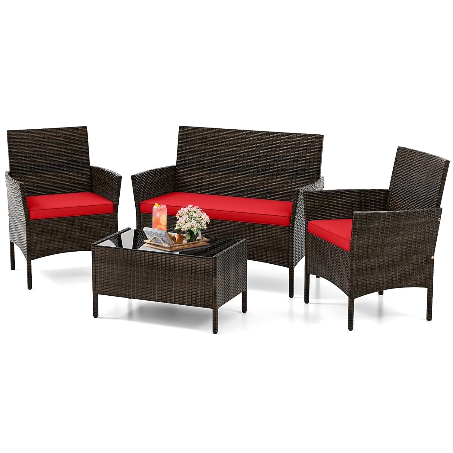 Set Furnitur Teras 4 Buah, Set - Outdoor Furniture Ofo ulasan dan harga