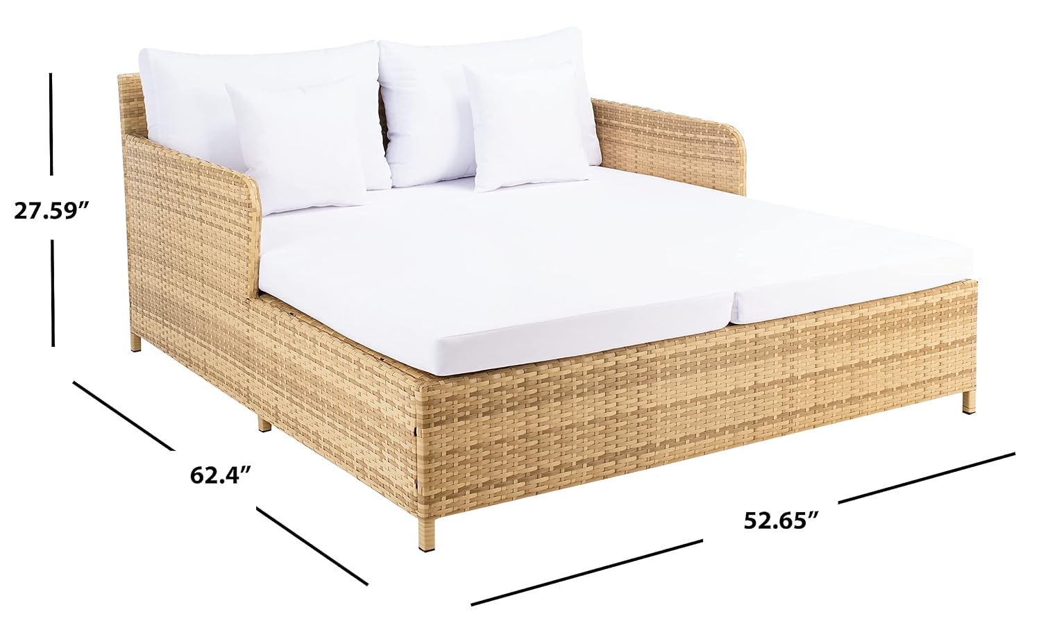 Daybed Outdoor Cadeo dengan Ra - Outdoor Daybed Furniture ulasan dan harga
